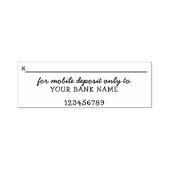 Schattig voor mobiele storting alleen persoonlijk zelfinktende stempel (Design)
