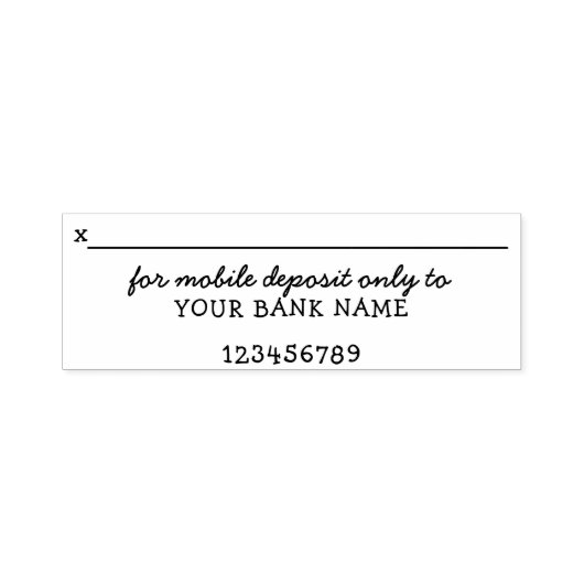 Schattig voor mobiele storting alleen persoonlijk  zelfinktende stempel (Design)