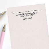 Schattig voor mobiele storting alleen persoonlijk  zelfinktende stempel