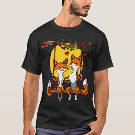 Schattig Vos Koppel T-shirt (Voorkant)