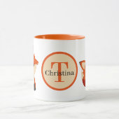 schattig vos toevoegen monogram mok (Midden)