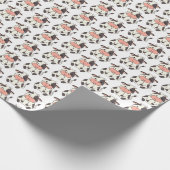 Schattig Vriendelijk Koe Boerderij Dier Cadeaupapier (Hoek)