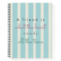 schattig vriendschap citeert blauw typografie