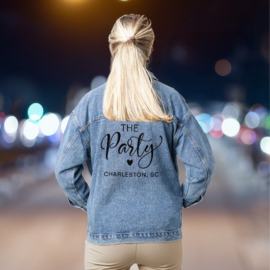 Schattig vrijgezellenfeest in Charleston Denim Jacket