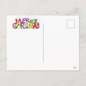 schattig vrolijk kerst kat briefkaart (Achterkant)