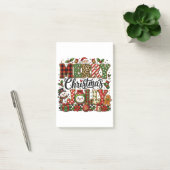 Schattig vrolijk kerstfeest post-it® notes (Kantoor)