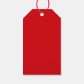 schattig Vrolijk Kerstfeest witte winterherten faw Cadeaulabel (Achterkant)
