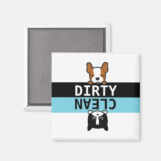 Schattig Vuil / Schone Vaatwasser Magneet (Voorkant / Achterkant)