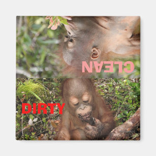 Schattig Vuile of Schone Gerechten in de vaatwasse Magneet