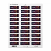 Schattig Vuur Paard Etiket (Full Sheet)