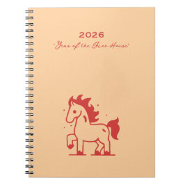 Schattig Vuur Paard Notitieboek