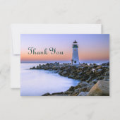schattig vuurtoren voor elk doel bedankkaart (Voorkant)
