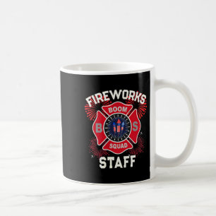 Schattig vuurwerk personeel patriottische 4 juli t koffiemok