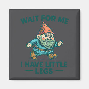 Schattig wachten kleine benen Gnome grap Magneet