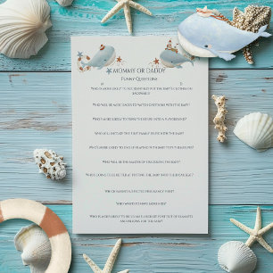 Schattig walvis Baby shower spel