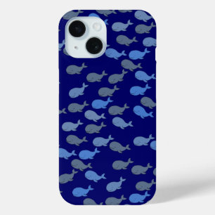 schattig walvissenpatroon iPhone 15 case