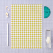 Schattig warm geel geruit patroon tissuepapier (Craft)