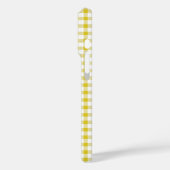 Schattig Warm Geel Gingham Patroon Case-Mate iPhone Case (Achterkant / Links)