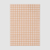 Schattig warm oranje geruit patroon tissuepapier (Voorkant)