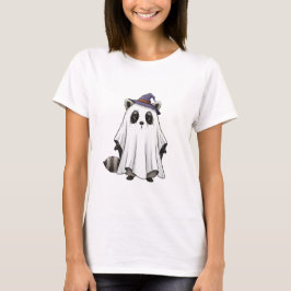 Schattig Wasbeengeestje in Heksenhoed Halloween T-shirt