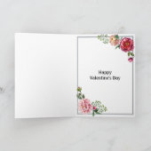 Schattig Wasbeer Dier Valentijnsdag Vakantie Kaart (Binnen)