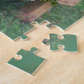 Schattig wasbeer met bloemen legpuzzel (Zijkant)