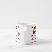 Schattig Wasbeer met Espresso Boon Achtergrond Kop (Achterkant)