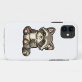 Schattig Wasbeer met Koffie – Knus Kawaii Dier Case-Mate iPhone Case (Achterkant (horizontaal))
