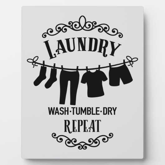 schattig waskamerdecor fotoplaat (Voorkant)