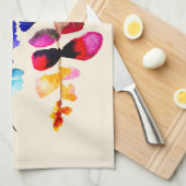 Schattig watercolor bloemendesign theedoek (Quarter Fold)