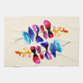 Schattig watercolor bloemendesign theedoek (Horizontaal)