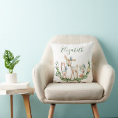 Schattig watercolor hertje baby kussen (Stoel)