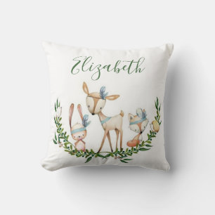 Schattig watercolor hertje baby kussen