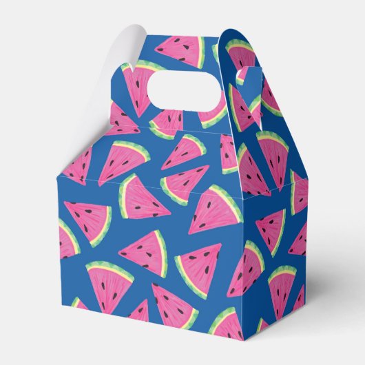 Schattig watermeloen patroon bedankdoosjes (Voorkant Zijde)