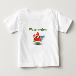 Schattig Watermeloen Zomer Strand Karakter Kunst