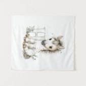 Schattig waterverf baby dier alfabet Paard Wandkleed (Voorkant (horizontaal))