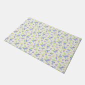 Schattig waterverf bosbes botanisch patroon deurmat (Schuin)