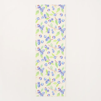 Schattig waterverf bosbes botanisch patroon yogamat