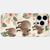 Schattig Waterverf Capybara Naadloos Patroon Case-Mate iPhone Case (Achterkant (horizontaal))