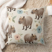 Schattig waterverf capybara naadloos patroon kussen (Deken)