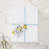 Schattig Waterverf Citroen Bedankt Cadeaulabel (Met Touw)