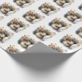 Schattig Waterverf Spring Mouse inpakpapier (Hoek)