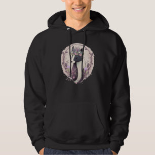 Schattig Waterverf Stinkdier Huisdier Bloemen Kroo Hoodie