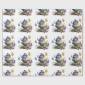 Schattig Waterverf vogelwikkelpapier Cadeaupapier (Vlak)