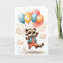 Schattig Waterverf Wasbeer Jackpot Ballonnen Blanc