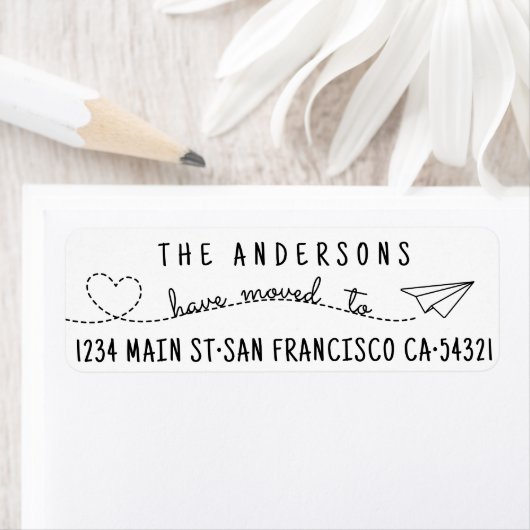 Schattig we hebben modern hart papier vliegtuig sc etiket (Insitu)