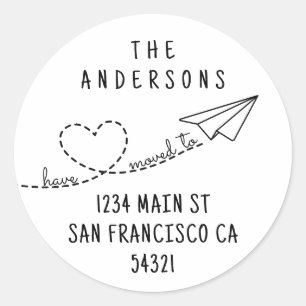 Schattig we hebben modern hart papier vliegtuig sc ronde sticker