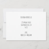 Schattig We Zijn Verhuisd Modern Hart Papieren Vli Aankondiging (Achterkant)