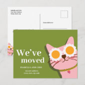 Schattig We Zijn Verhuisd Nieuwe Adres Aankondigin Briefkaart (Voorkant / Achterkant)