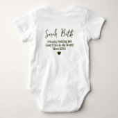 Schattig Wees aardig voor jezelf Zelfliefde Bloemi Romper (Achterkant)